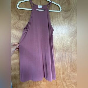 Sleeveless Mauve Mini Dress